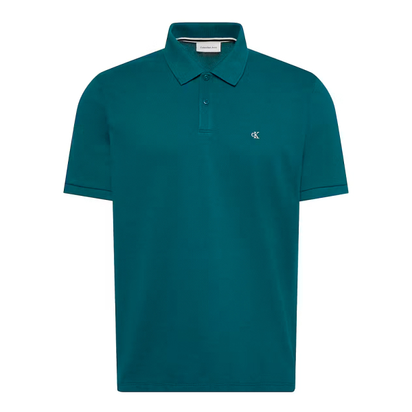 Calvin Klein Polos Vert - Polo en piqu de coton monogramm - L - Ref 63 €
